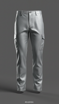 Silver mist cargo pants