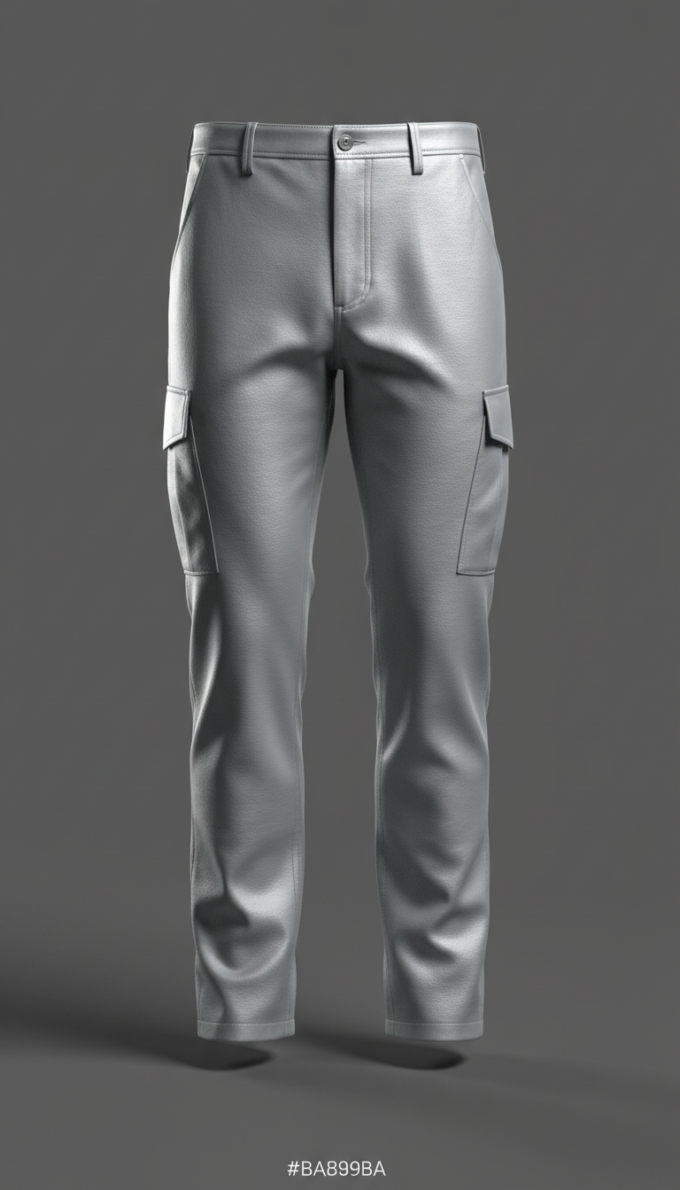 Silver mist cargo pants