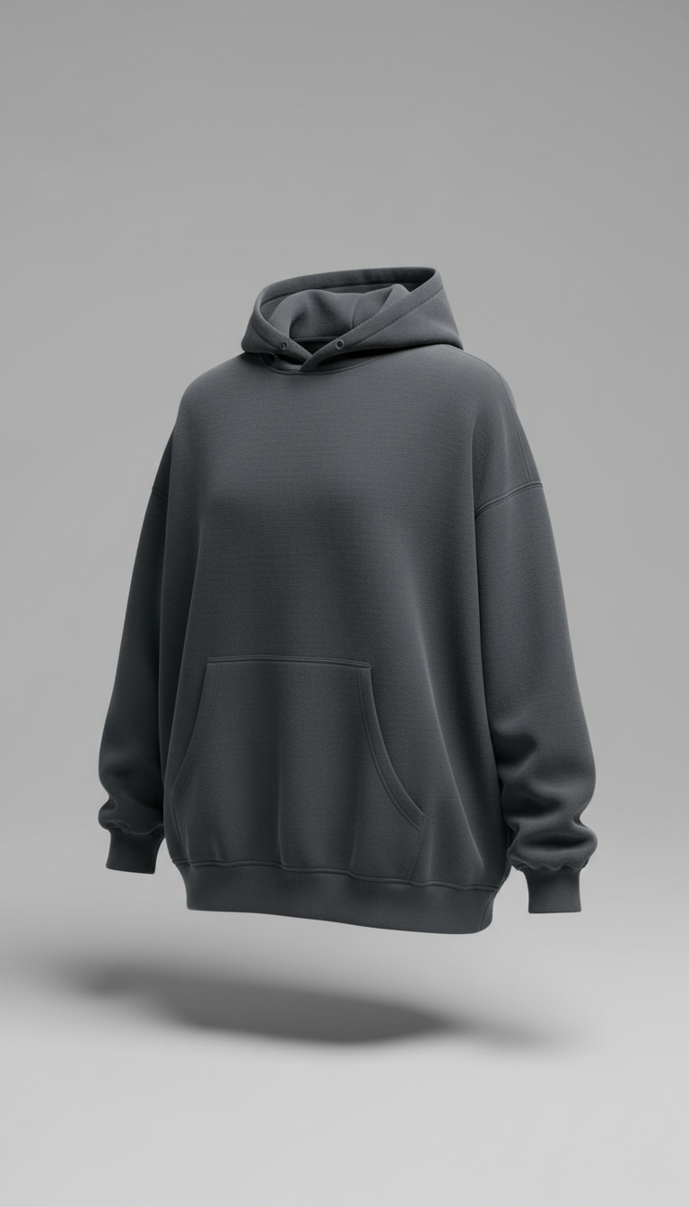 Oversized shadow slate hoodie